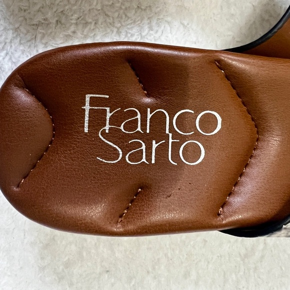 Franco Sarto Darious Snake Print Slide Sandals - Size 8 - Picture 5 of 9